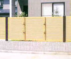樹脂竹垣